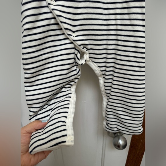 Petit Bateau Striped Cotton Jumpsuit with Ears 18m - Picture 5 of 5